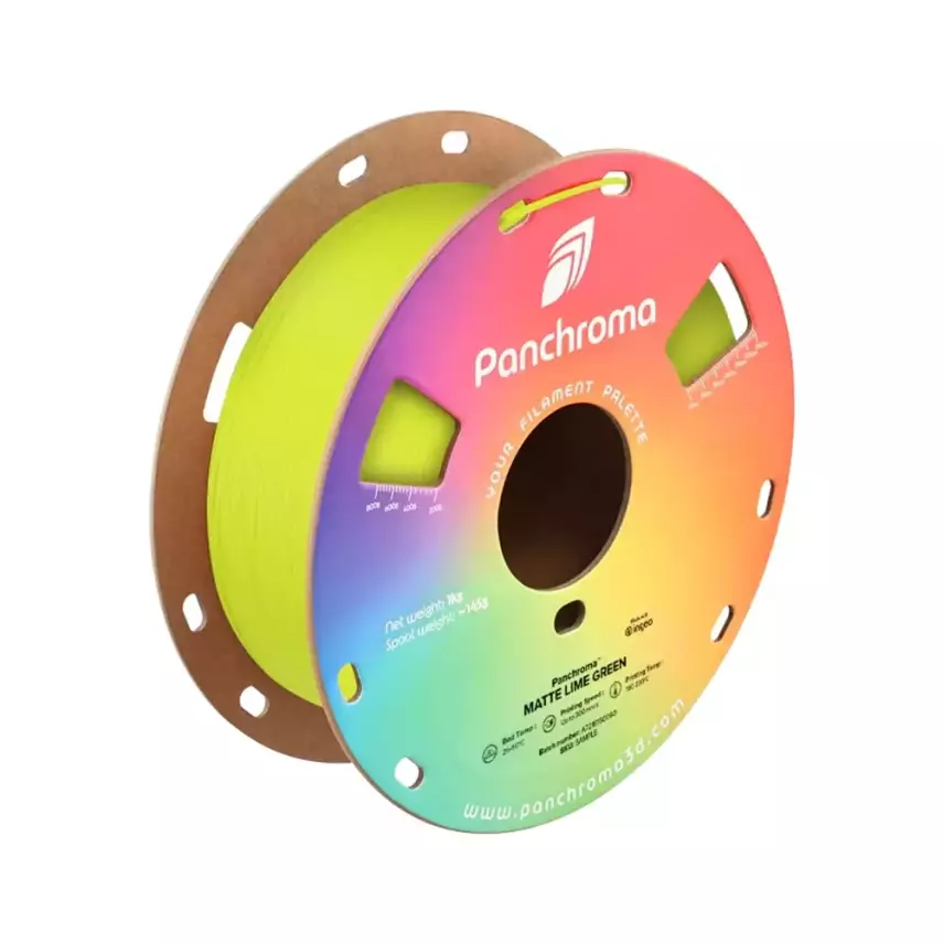 Polymaker Panchroma Matte PLA Filament Limon Yeşil - 1