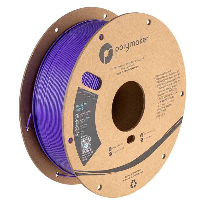 Polymaker PolyLite PETG Filament Mor - 1